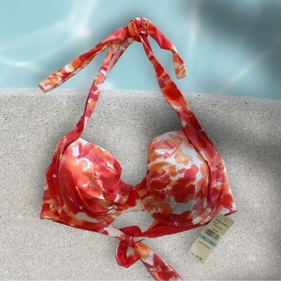 Tommy Bahama Floral Padded Bikini Top Size 36C - Picture 1 of 3
